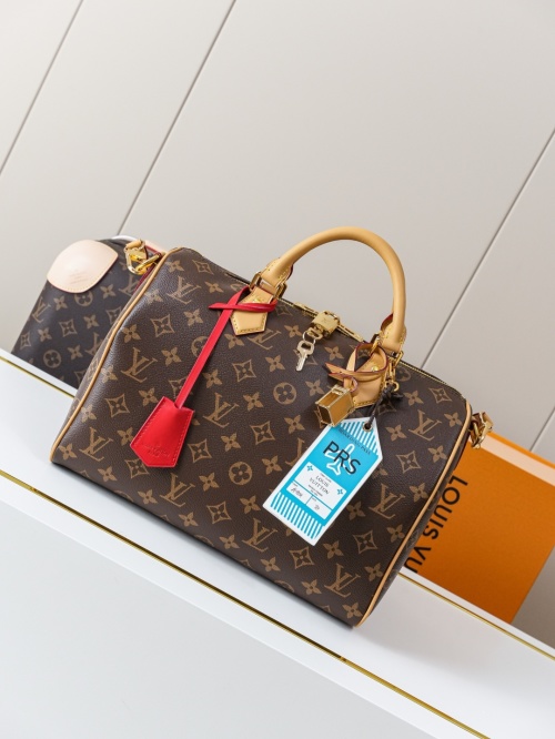 Louis Vuitton Speedy Soft 30 Crafty Monogram Coated Canvas Satchel Bag 1 Louis Vuitton Speedy Soft 30 Crafty Monogram Coated Canvas Satchel Bag