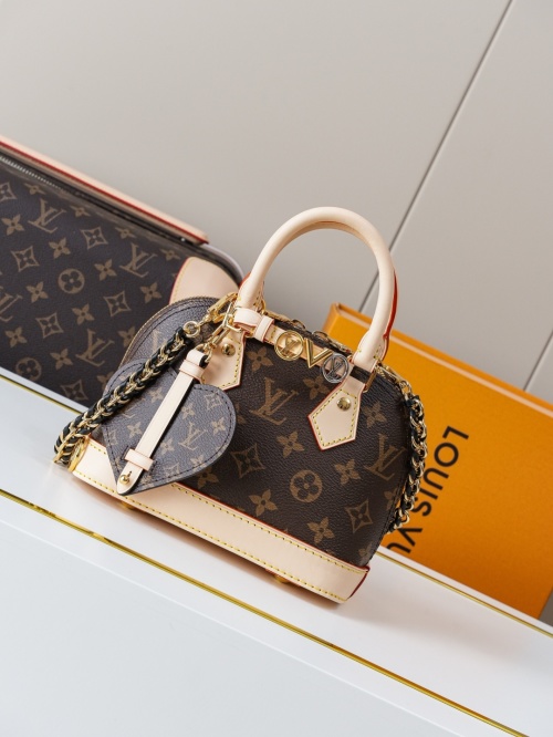 Louis Vuitton Alma Mini Monogram Canvas Customizable Baguette, 18 x 12 x 8 cm 1 Louis Vuitton Alma Mini Monogram Canvas Customizable Baguette, 18 x 12 x 8 cm