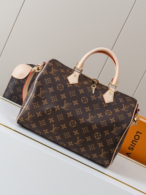 Louis Vuitton Speedy Bandouliere 30 Monogram Canvas Satchel Handbag