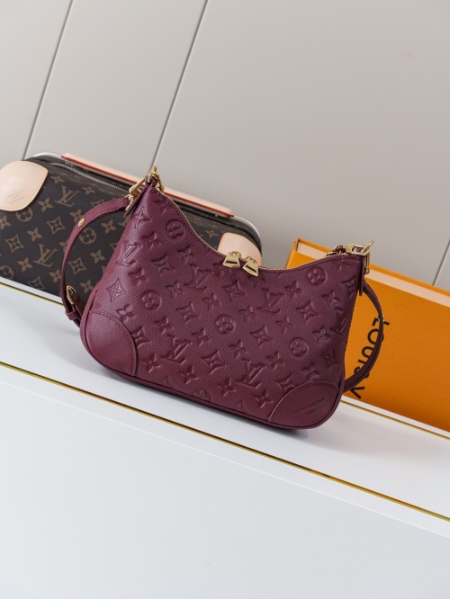 Louis Vuitton Boulogne Bag Monogram Empreinte Leather Wine Red, 29 x 16 x 9.5 cm 1 Louis Vuitton Boulogne Bag Monogram Empreinte Leather Wine Red, 29 x 16 x 9.5 cm