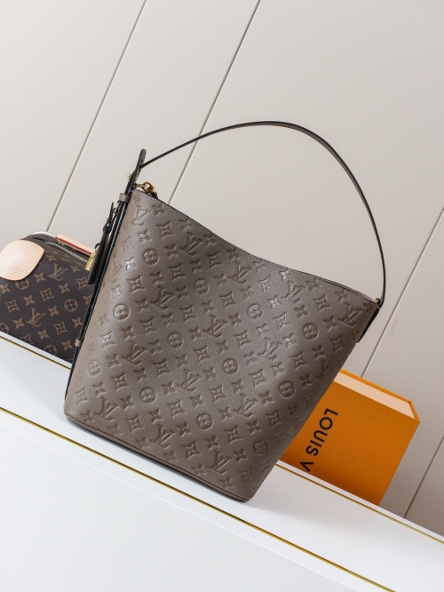 Louis Vuitton All In Monogram Leather Handbag - Gray/Brown, 30 x 25 x 17 cm