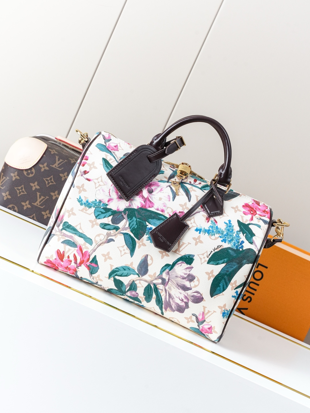 Сумка Louis Vuitton Speedy 30 Soft с цветочным принтом