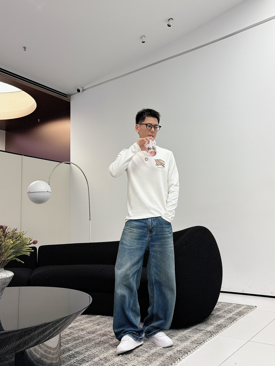 巴宝莉，2025秋冬最新款，高端刺绣/工艺图案装饰logo，专柜同步有售，原单狠货，爆款时尚休闲圆领长袖