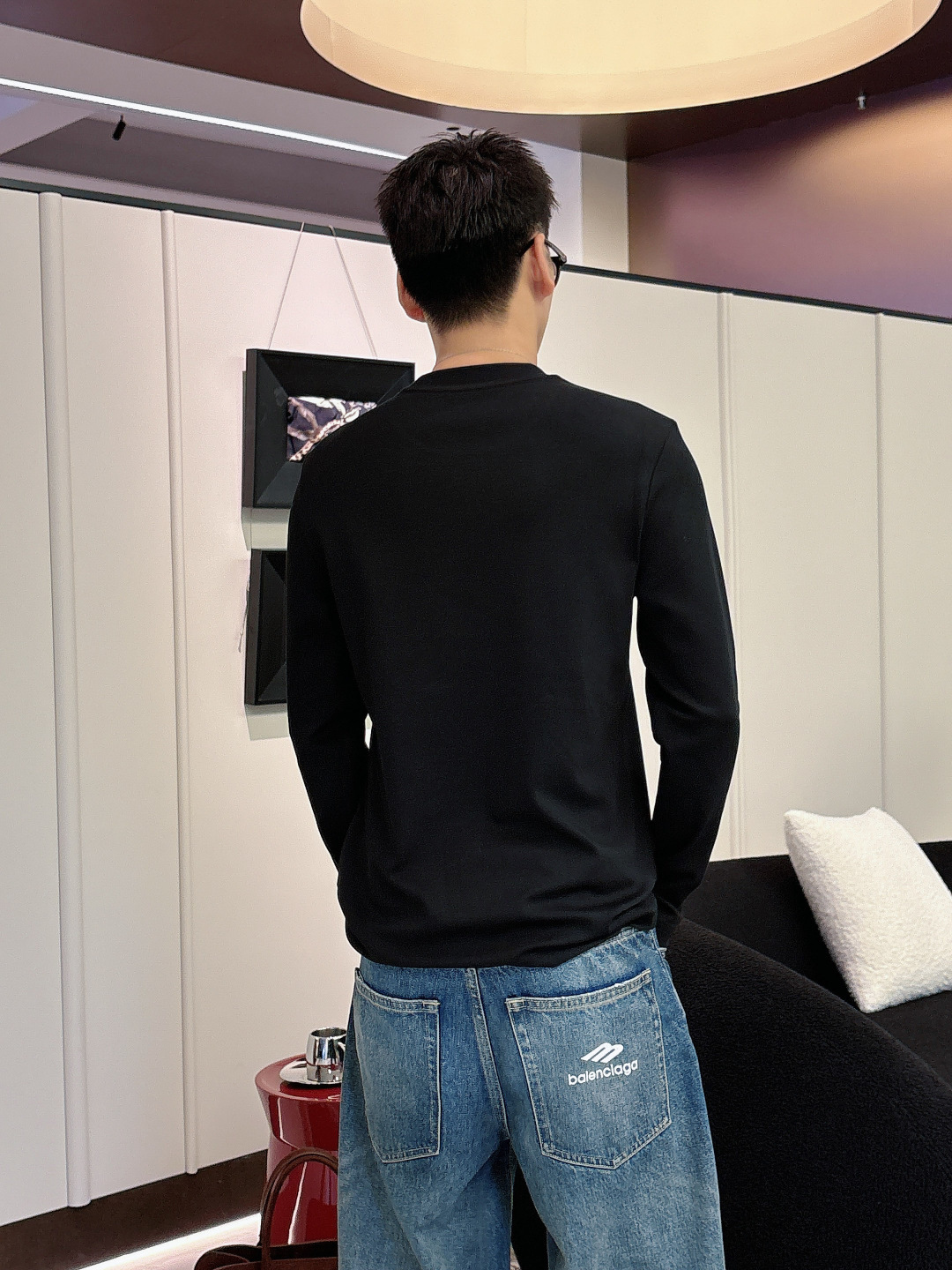 巴宝莉 ，2025秋冬最新款，高端刺绣/工艺图案装饰logo，专柜同步有售，原单狠货，爆款时尚休闲圆领长