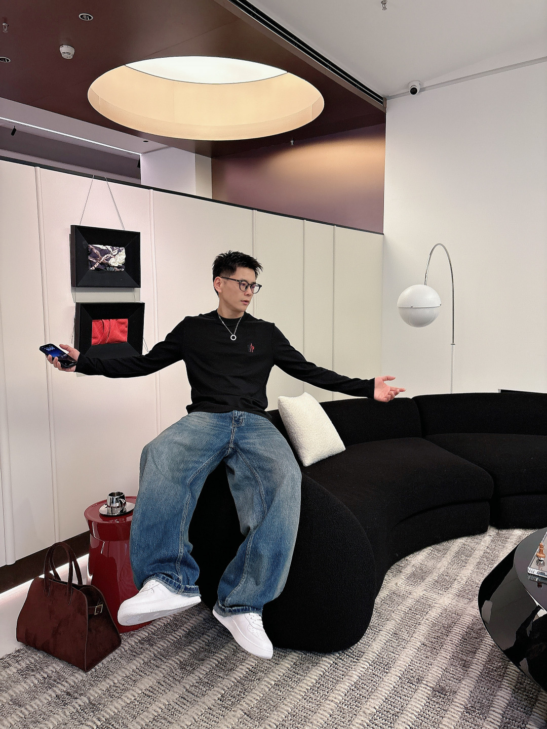 蒙口，2025秋冬最新款，高端刺绣/工艺图案装饰logo，专柜同步有售，原单狠货，爆款时尚休闲圆领长袖T