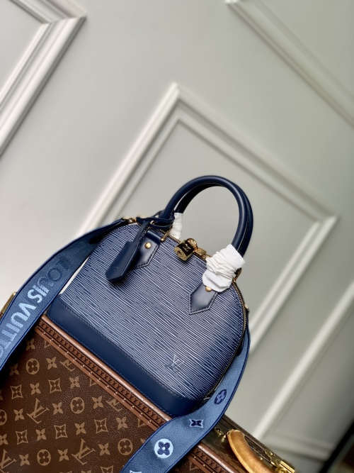 Louis Vuitton Alma BB Bag Epi Leather Denim Blue M14853 Gold Hardware 1 Louis Vuitton Alma BB Bag Epi Leather Denim Blue M14853 Gold Hardware