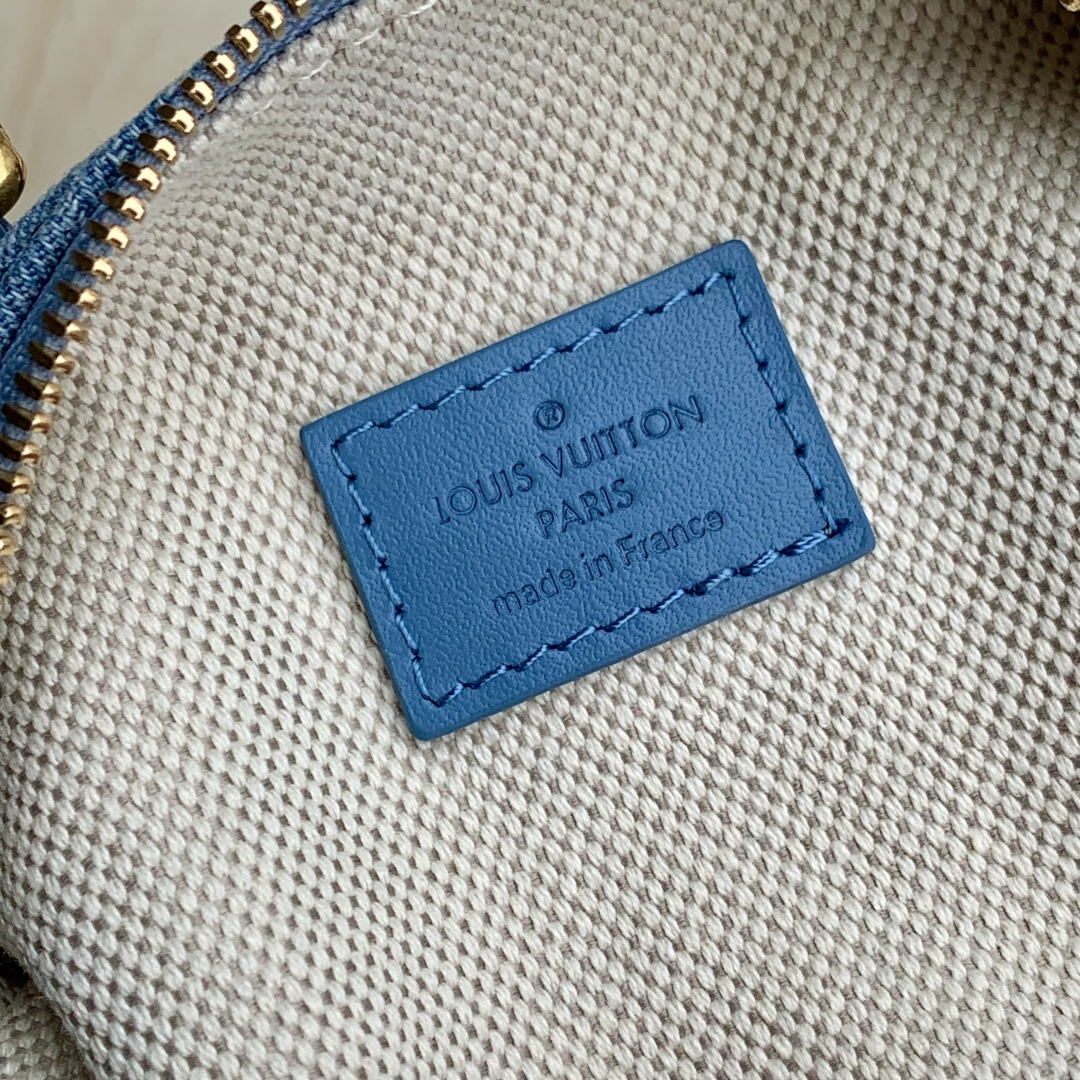 Louis Vuitton Speedy 18 Bandoulière Damier Denim 3D Cotton Canvas Top Handle Bag 9 cmp i1753083203083 3801 0 7