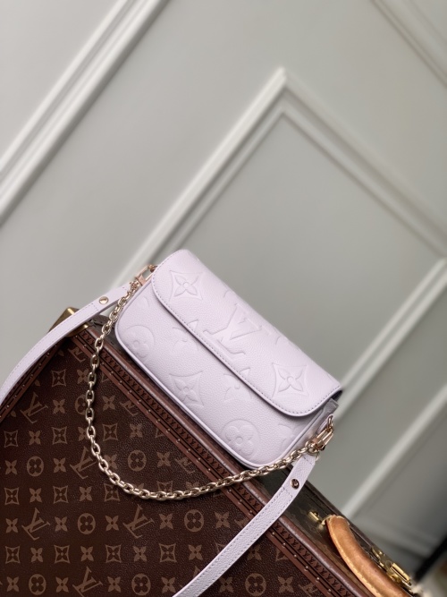 Louis Vuitton Wallet On Chain Ivy Monogram Empreinte Leather Misty Lavender