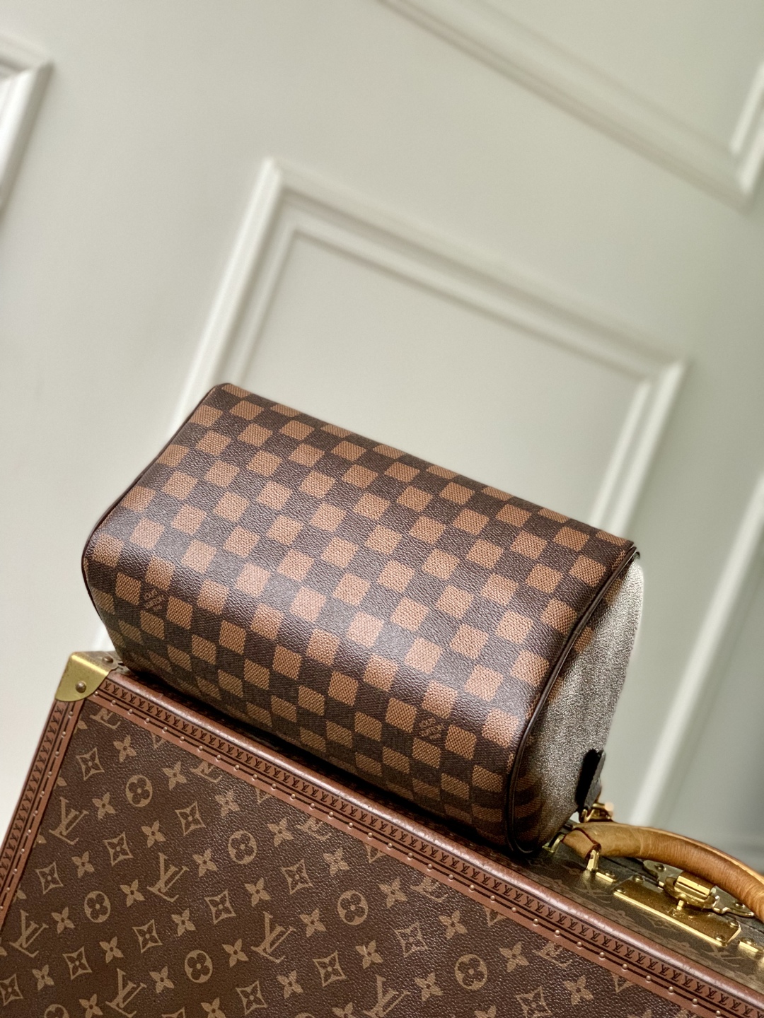 Louis Vuitton Speedy 25 Bandoulière Bag Damier Ebene Pharrell Williams Nigo 5 cmp i1757580669110 9053 0 3