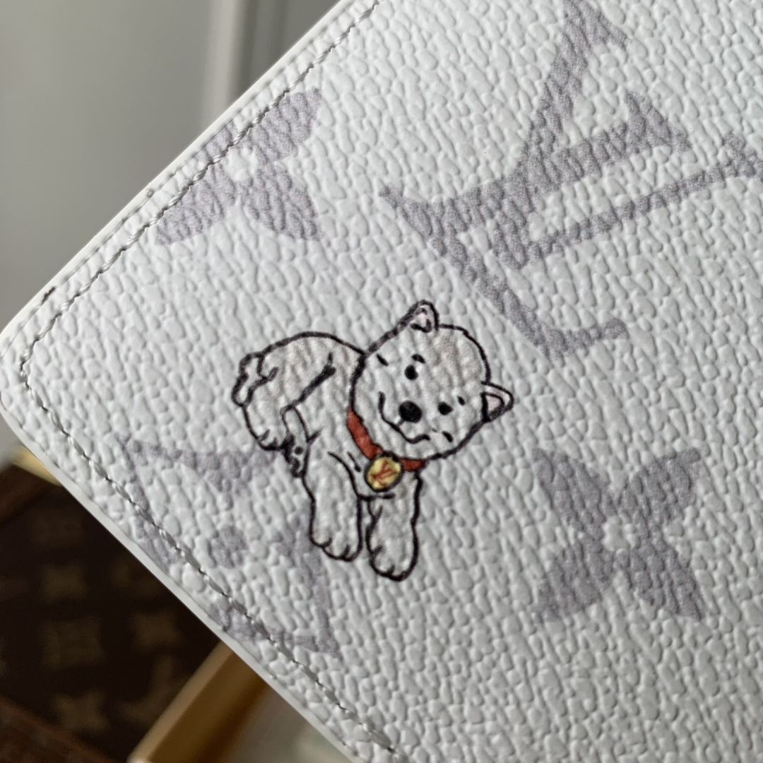 LV Style White Canvas Wallet Bags Wallet detail image 5 from source 759862