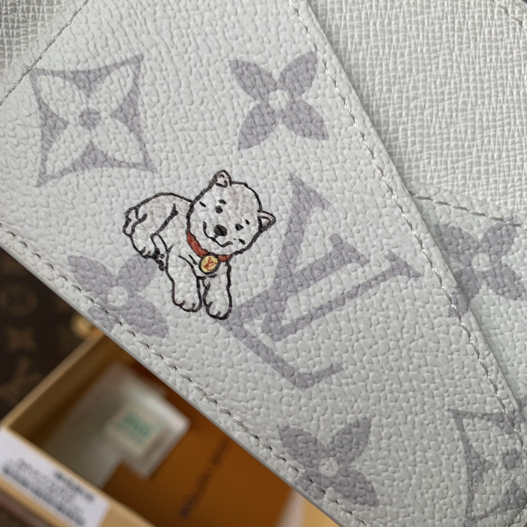 LV Style White Canvas Wallet Bags Wallet detail image 6 from source 759862