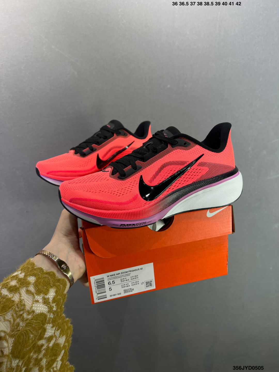 Nike Air Zoom Pegasus 42 飞马42代 耐克 透气专业跑步鞋 IB1881-001