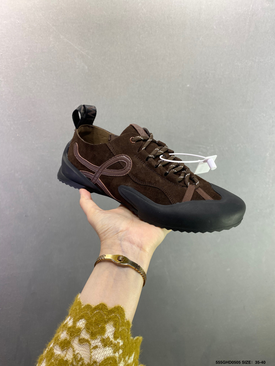 LOEWE罗意威 Grip 提花织带圆头系带低帮生活休闲鞋-Top High Quatity Cheap Sneakers Fashion Clothing Clothes Bags handbags Shoes of all Brand wholesale With The best Quality And Beautiful Price from China Factory Chinese suppliers wholesaler seller LOEWE罗意威 Grip 提花织带圆头系带低帮生活休闲鞋