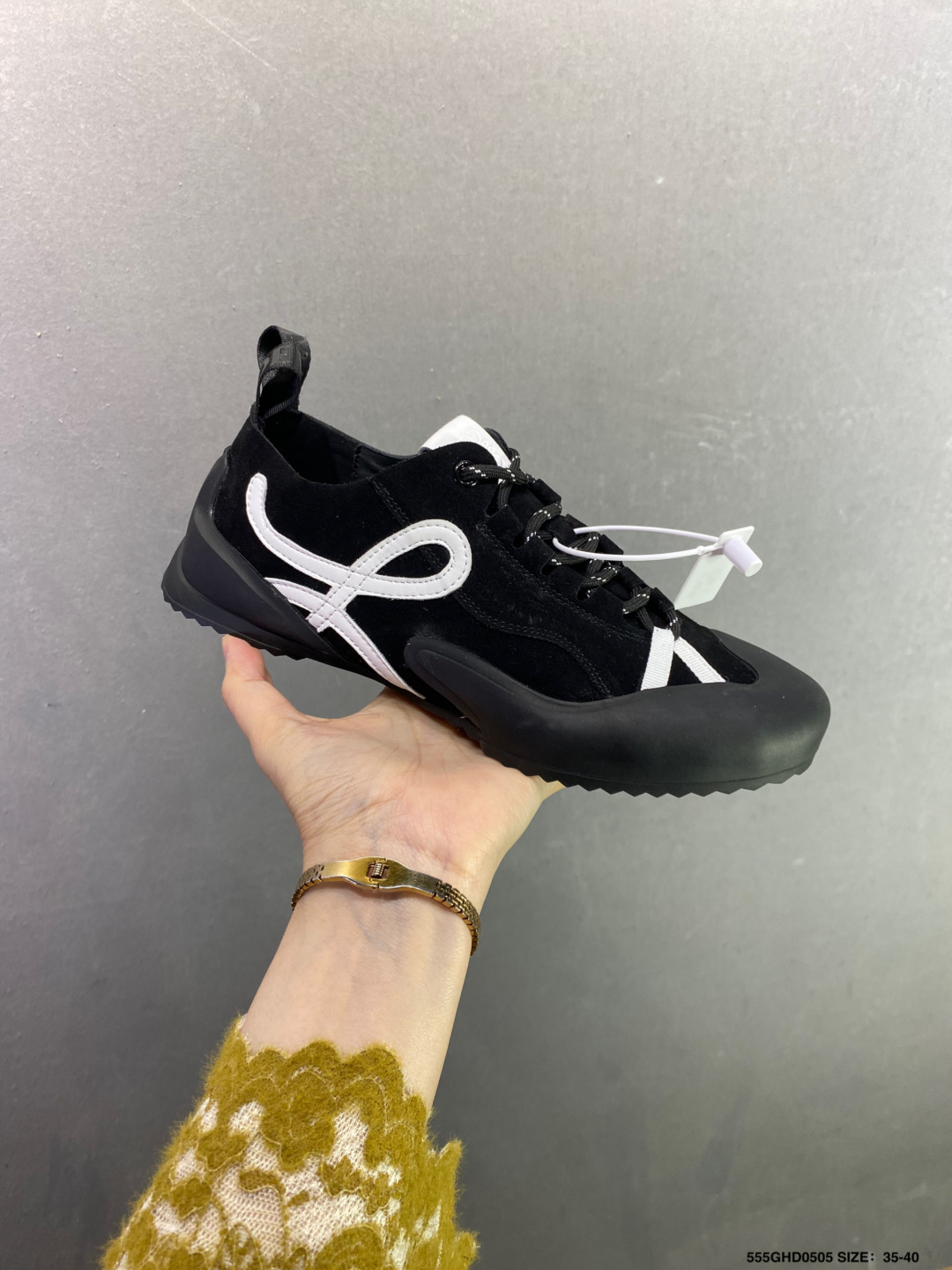 LOEWE罗意威 Grip 提花织带圆头系带低帮生活休闲鞋-Top High Quatity Cheap Sneakers Fashion Clothing Clothes Bags handbags Shoes of all Brand wholesale With The best Quality And Beautiful Price from China Factory Chinese suppliers wholesaler seller LOEWE罗意威 Grip 提花织带圆头系带低帮生活休闲鞋