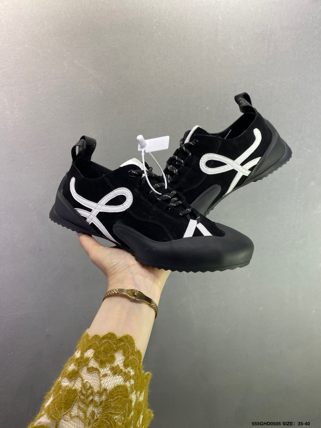 LOEWE罗意威 Grip 提花织带圆头系带低帮生活休闲鞋-Top High Quatity Cheap Sneakers Fashion Clothing Clothes Bags handbags Shoes of all Brand wholesale With The best Quality And Beautiful Price from China Factory Chinese suppliers wholesaler seller LOEWE罗意威 Grip 提花织带圆头系带低帮生活休闲鞋
