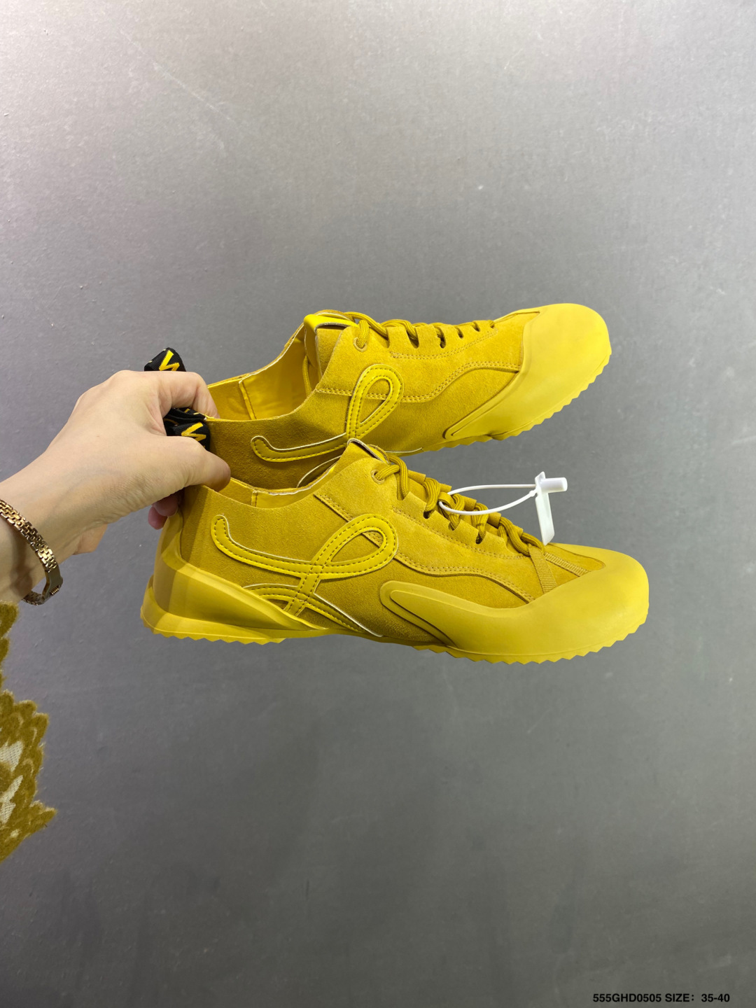 LOEWE罗意威 Grip 提花织带圆头系带低帮生活休闲鞋-Top High Quatity Cheap Sneakers Fashion Clothing Clothes Bags handbags Shoes of all Brand wholesale With The best Quality And Beautiful Price from China Factory Chinese suppliers wholesaler seller LOEWE罗意威 Grip 提花织带圆头系带低帮生活休闲鞋