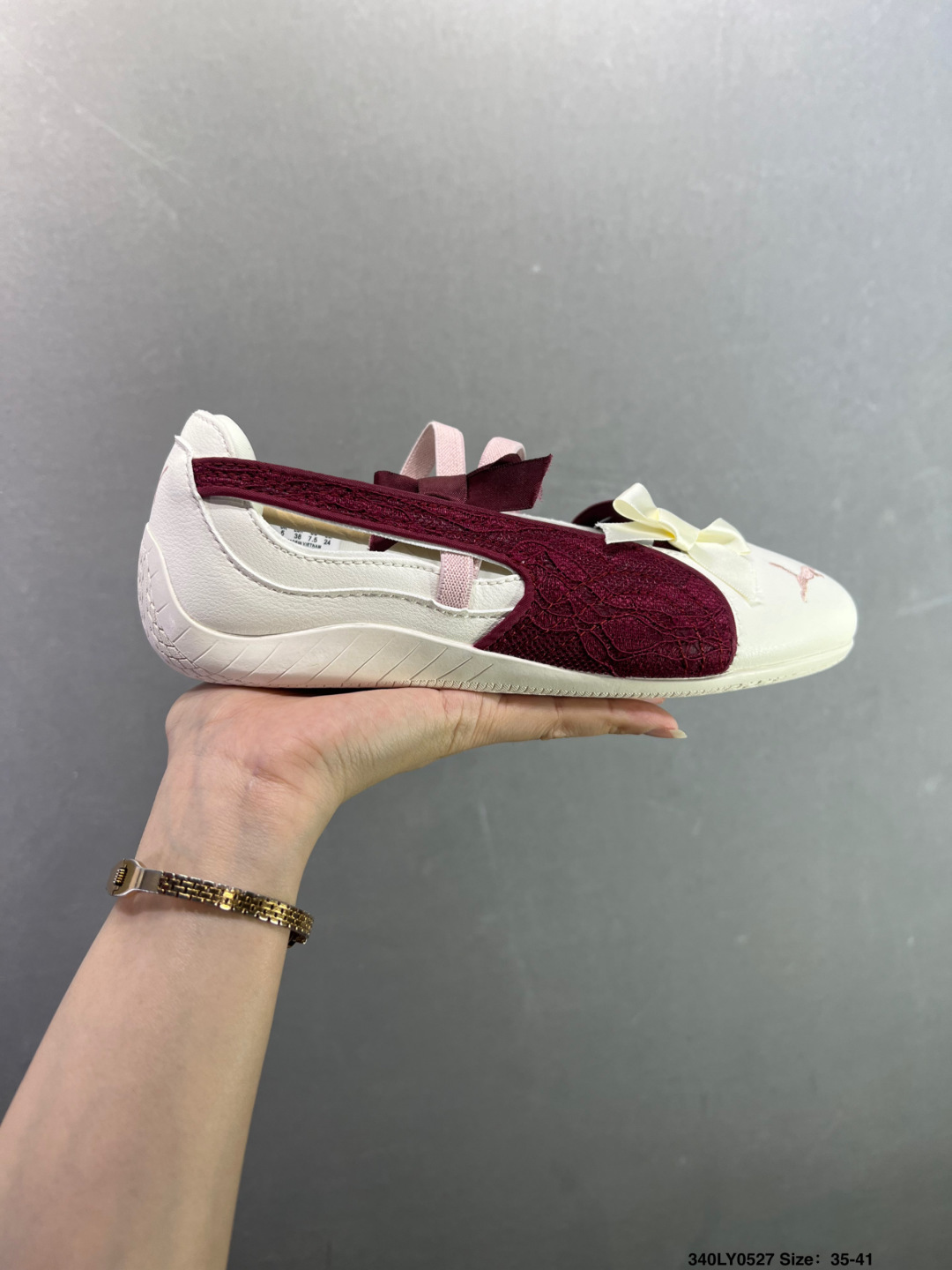 PUMA彪马 speedcat BALLET LACE 舒适 平跟 玛丽珍鞋 女款 粉色 货号: 406853-01 如图 ID:340LY0527