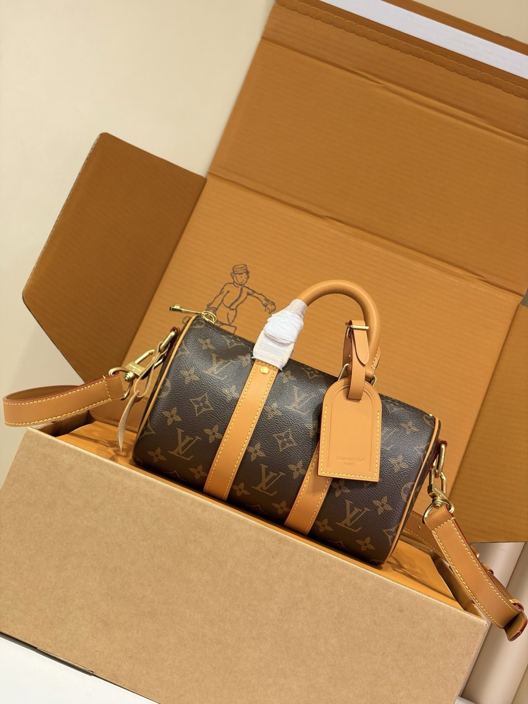 LV M28957 Keepall Bandoulière 25 GR × 15 × 11 cm Monogram Archive DNA