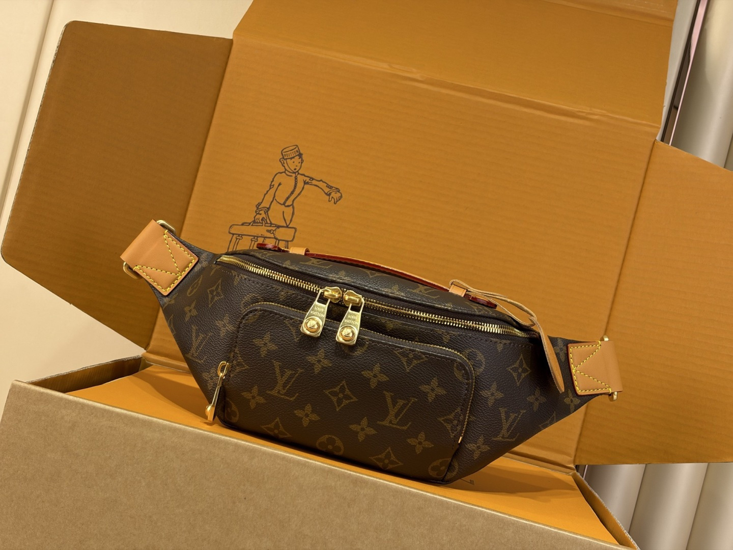 LV M14019 Rush Bumbag GR 30x15x8