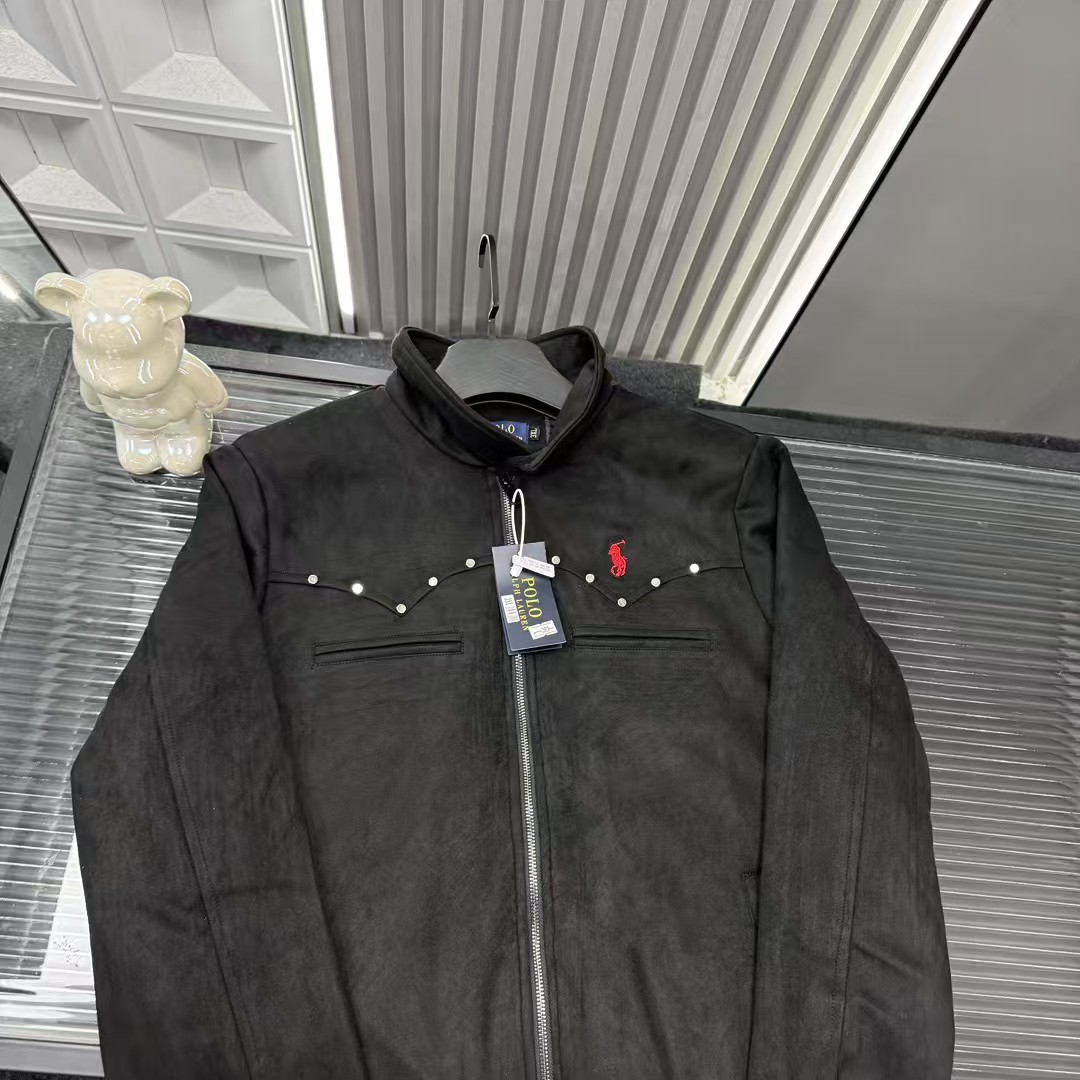 🛒购物价：💰239 秋冬爆款热销款推荐⭐拉夫劳伦.保罗外套 灯芯绒胸前钉珠刺绣小马🪡三标齐全官网一致，放大看细节📷原相机实物拍摄 
颜色：黑色
尺码：L-4xl
 L（80～105斤）
XL（105～120斤）
2XL（120～140斤）
3XL（140～160斤）
4XL（160～180斤）