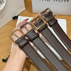 -THE ROW✨ Classic Belt 30mm 经典款腰带 窄款亮面小牛皮腰带,搭配金属针扣与一体式固定皮圈。3 -THE ROW✨ Classic Belt 30mm 经典款腰带 窄款亮面小牛皮腰带,搭配金属针扣与一体式固定皮圈。3