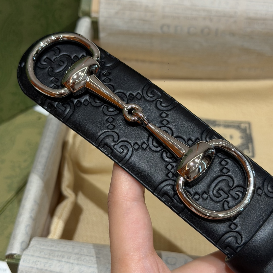 구찌 호스빗 GG 각인 40mm 벨트 상세 이미지 7