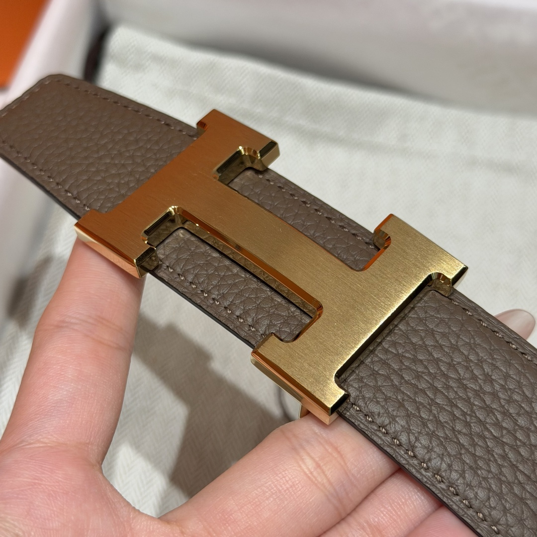 에르메스 H 버클 리버서블 가죽 벨트 32mm 상세 이미지 7