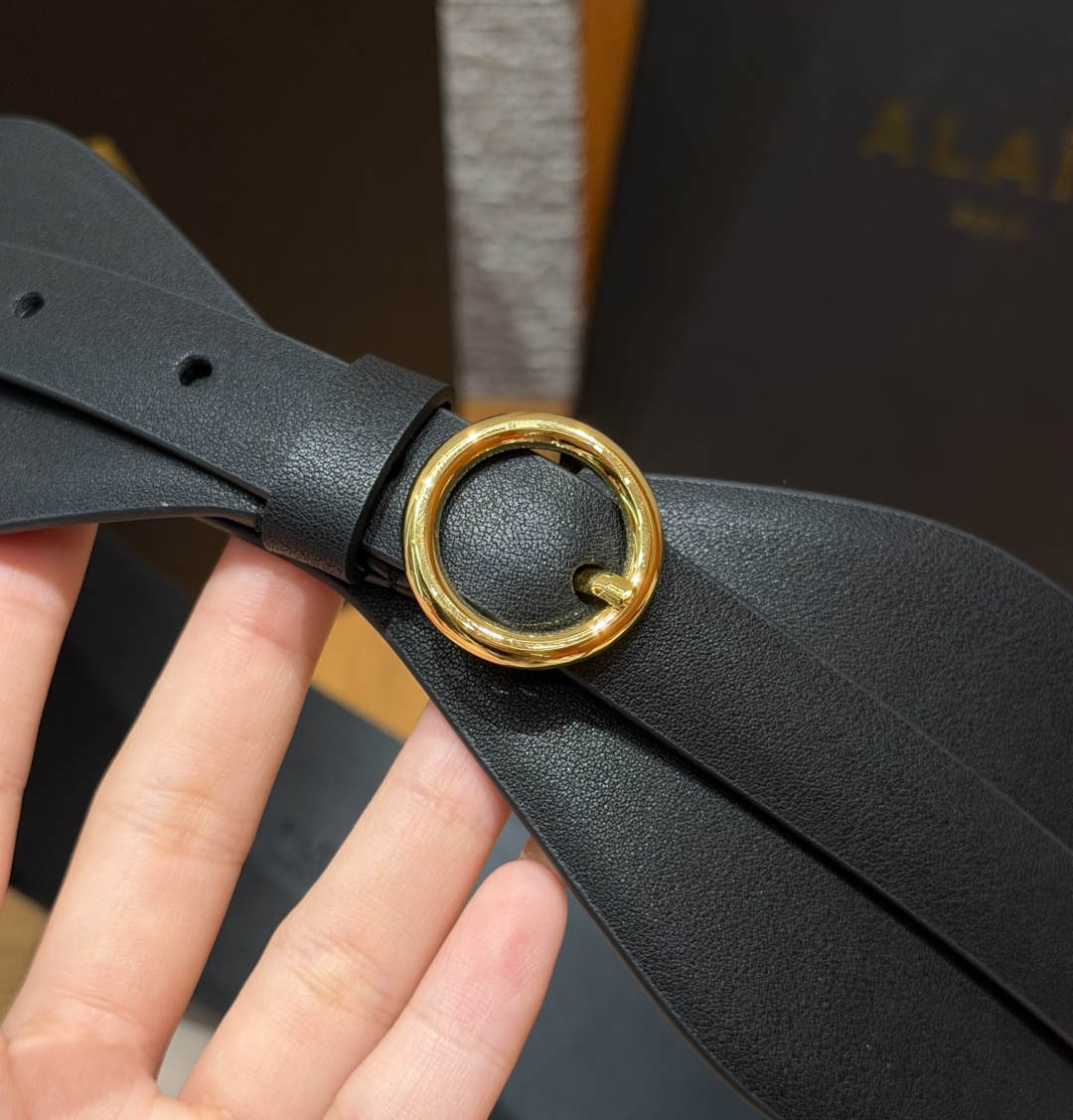 阿莱亚✨ Double leather waist belt 60mm 小牛皮双层宽版腰带 该款利落紧身胸衣式腰带,采用 阿莱亚✨ Double leather waist belt 60mm 小牛皮双层宽版腰带 该款利落紧身胸衣式腰带,采用