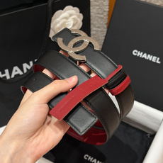 -香家✨ Leather Belt 30mm 皮质腰带 双面小牛皮腰带,经典双C带扣设计。小牛皮与金属。两种配色随心切换 -香家✨ Leather Belt 30mm 皮质腰带 双面小牛皮腰带,经典双C带扣设计。小牛皮与金属。两种配色随心切换