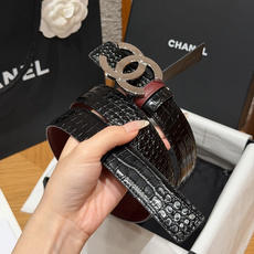 -香家✨ Leather Belt 30mm 皮质腰带 双面小牛皮腰带,经典双C带扣设计。小牛皮与金属。两种配色随心切换 -香家✨ Leather Belt 30mm 皮质腰带 双面小牛皮腰带,经典双C带扣设计。小牛皮与金属。两种配色随心切换