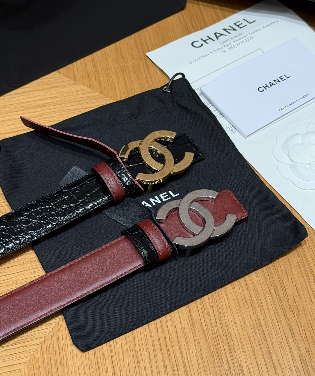 -香家✨ Leather Belt 30mm 皮质腰带 双面小牛皮腰带,经典双C带扣设计。小牛皮与金属。两种配色随心切换 -香家✨ Leather Belt 30mm 皮质腰带 双面小牛皮腰带,经典双C带扣设计。小牛皮与金属。两种配色随心切换