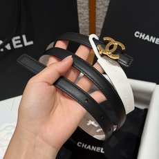 - 香家✨ Leather Belt 15mm 皮质腰带 双面小牛皮腰带,经典双C带扣设计。小牛皮与金属。15毫米超细皮 - 香家✨ Leather Belt 15mm 皮质腰带 双面小牛皮腰带,经典双C带扣设计。小牛皮与金属。15毫米超细皮