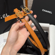 - 香家✨ Leather Belt 15mm 皮质腰带 双面小牛皮腰带,经典双C带扣设计。小牛皮与金属。15毫米超细皮 - 香家✨ Leather Belt 15mm 皮质腰带 双面小牛皮腰带,经典双C带扣设计。小牛皮与金属。15毫米超细皮