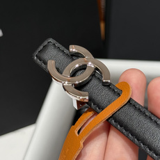 -香家✨ Leather Belt 15mm 皮质腰带 双面小牛皮腰带,经典双C带扣设计。小牛皮与金属。15毫米超细皮带 -香家✨ Leather Belt 15mm 皮质腰带 双面小牛皮腰带,经典双C带扣设计。小牛皮与金属。15毫米超细皮带