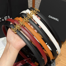 - 香家✨ Leather Belt 15mm 皮质腰带 双面小牛皮腰带,经典双C带扣设计。小牛皮与金属。15毫米超细皮 - 香家✨ Leather Belt 15mm 皮质腰带 双面小牛皮腰带,经典双C带扣设计。小牛皮与金属。15毫米超细皮