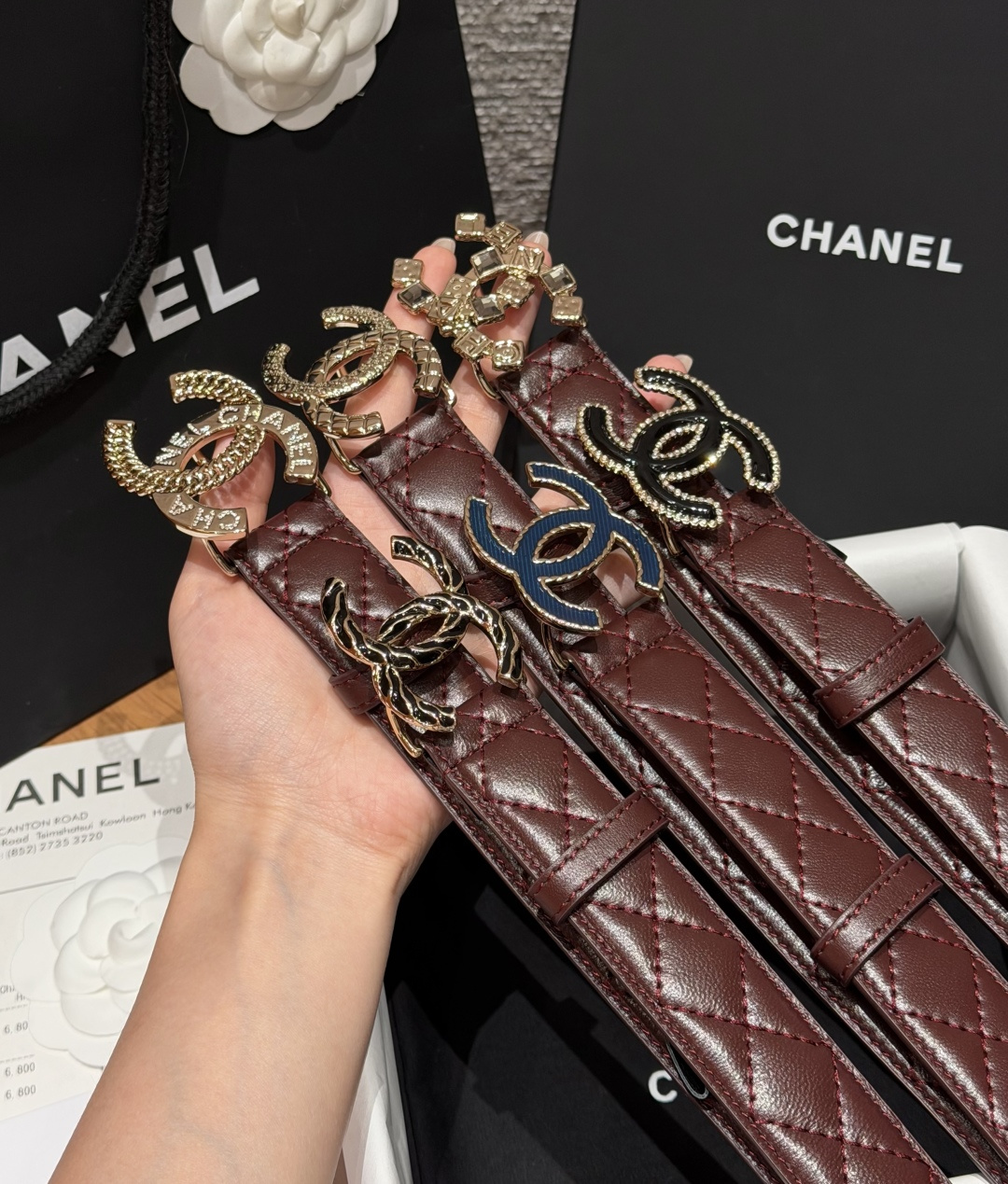 🤩集合对比图 香家✨ Leather Belt 30mm皮质腰带 进口胎羊皮与金属。热门菱格绗缝小牛皮,标志性双C扣,裙 🤩集合对比图 香家✨ Leather Belt 30mm皮质腰带 进口胎羊皮与金属。热门菱格绗缝小牛皮,标志性双C扣,裙
