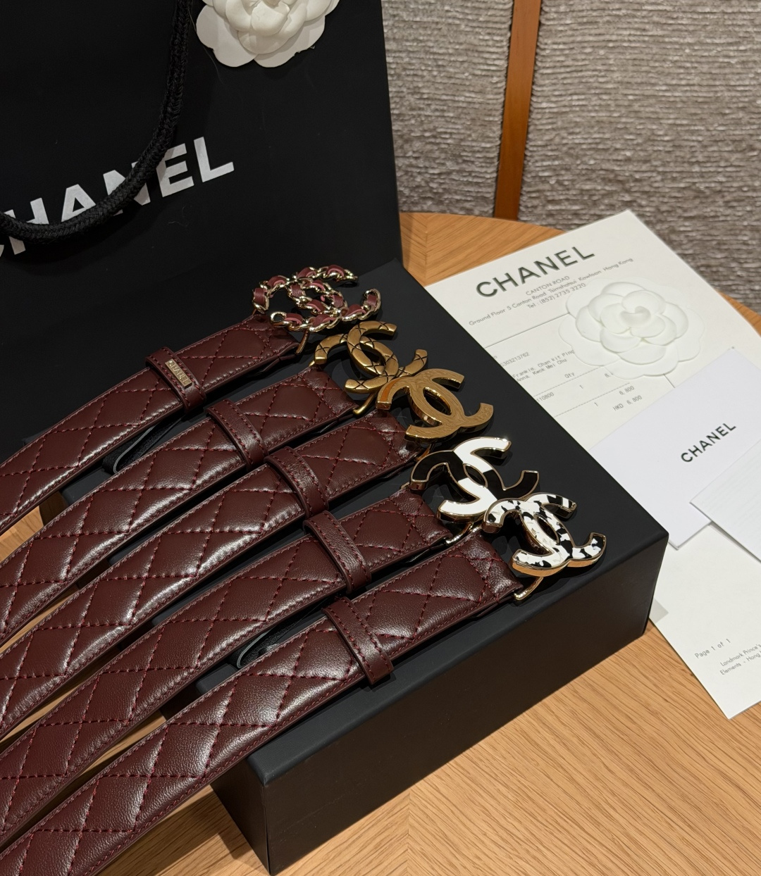 🥳集合对比图 香家✨ Leather Belt 30mm皮质腰带 进口胎羊皮与金属。热门菱格绗缝小牛皮,标志性双C扣,裙 🥳集合对比图 香家✨ Leather Belt 30mm皮质腰带 进口胎羊皮与金属。热门菱格绗缝小牛皮,标志性双C扣,裙