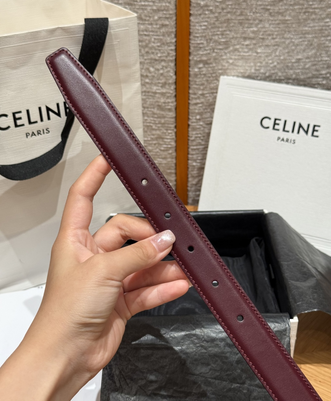 凯旋门✨ TRIOMPHE CORE BELT 25MM 皮带 TAURILLON皮革,牛皮革衬里,镂空TRIOMPHE 凯旋门✨ TRIOMPHE CORE BELT 25MM 皮带 TAURILLON皮革,牛皮革衬里,镂空TRIOMPHE