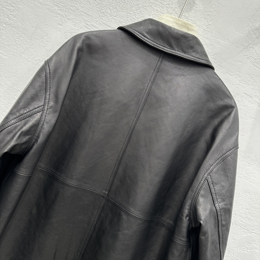 P2645 Oversized Sheepskin Coat with Stylish Boyfriend Design – High Quality, Custom Hardware. - 图片 7