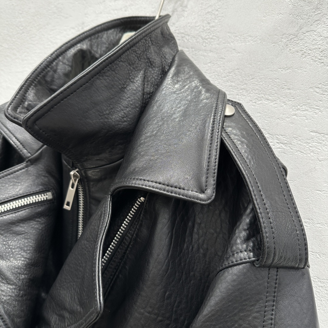 High-End Isabel MarantEtoil25 Lamb-Skin Jacket with Double Collar Style - 图片 6