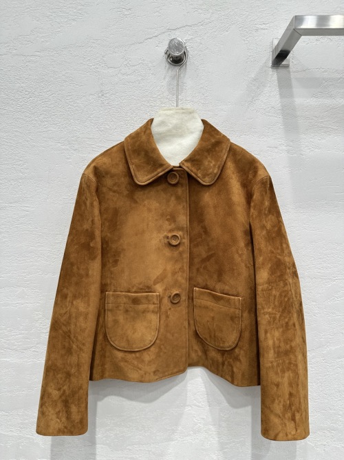 Celine Women's Vintage Suede Leather Jacket - Retro Style & Slim Fit 1 Celine Women's Vintage Suede Leather Jacket - Retro Style & Slim Fit