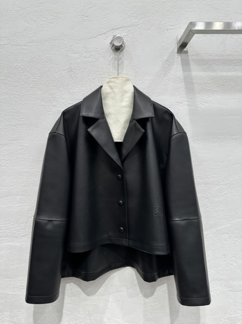 Loewe Lambskin Leather Jacket - Minimalist Style, Spring 2025 Collection 1 Loewe Lambskin Leather Jacket - Minimalist Style, Spring 2025 Collection