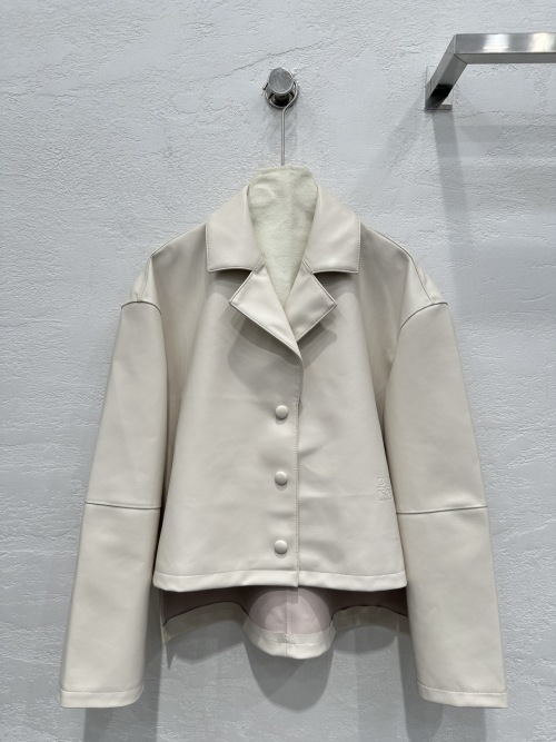 Loewe Lambskin Leather Jacket - Minimalist Style, Luxurious Comfort 1 Loewe Lambskin Leather Jacket - Minimalist Style, Luxurious Comfort