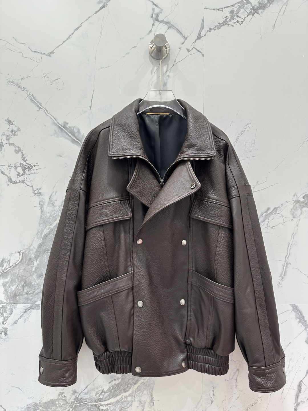 Saint Laurent Lambskin Biker Jacket - Double Breasted, Premium Quality 2 cmp i1751808381085 3912 0 0