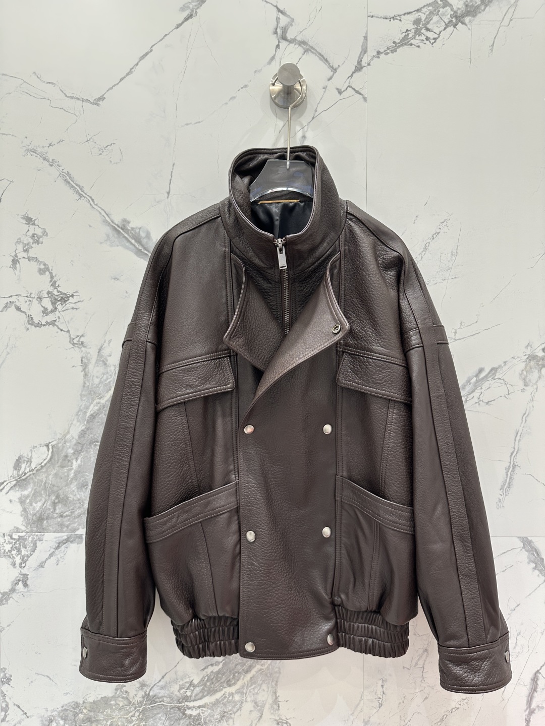 Saint Laurent Lambskin Biker Jacket - Double Breasted, Premium Quality 7 cmp i1751808384960 7450 0 5