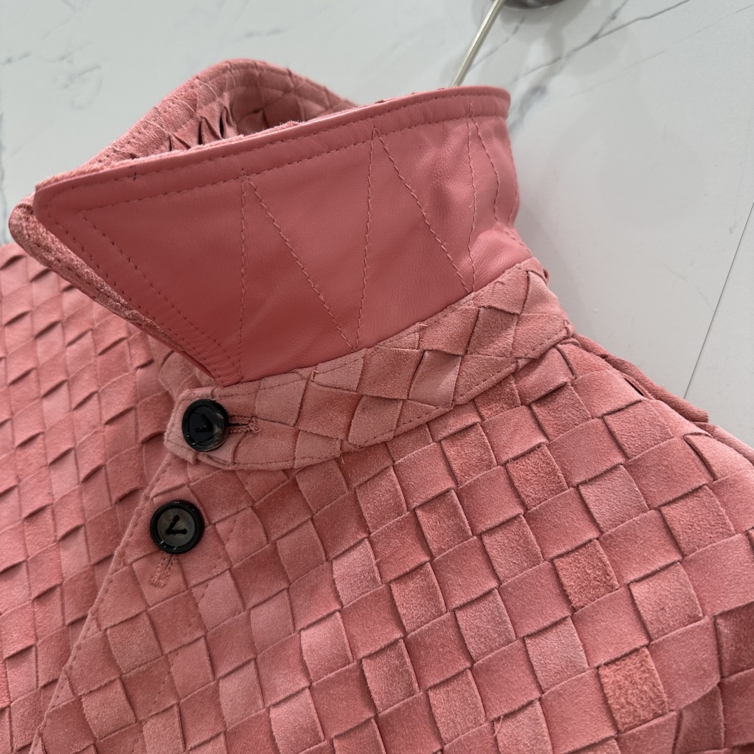 Bottega Veneta Suede Shirt Jacket, Hand-Woven Leather Outerwear 5 cmp i1752220424103 9475 0 4
