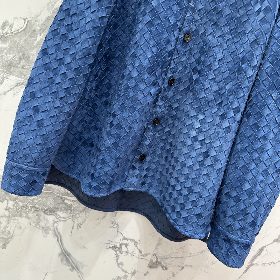 Luxury Goat Deer Velvet Shirt with Classic Collar – High-End Fashion Import - 图片 3