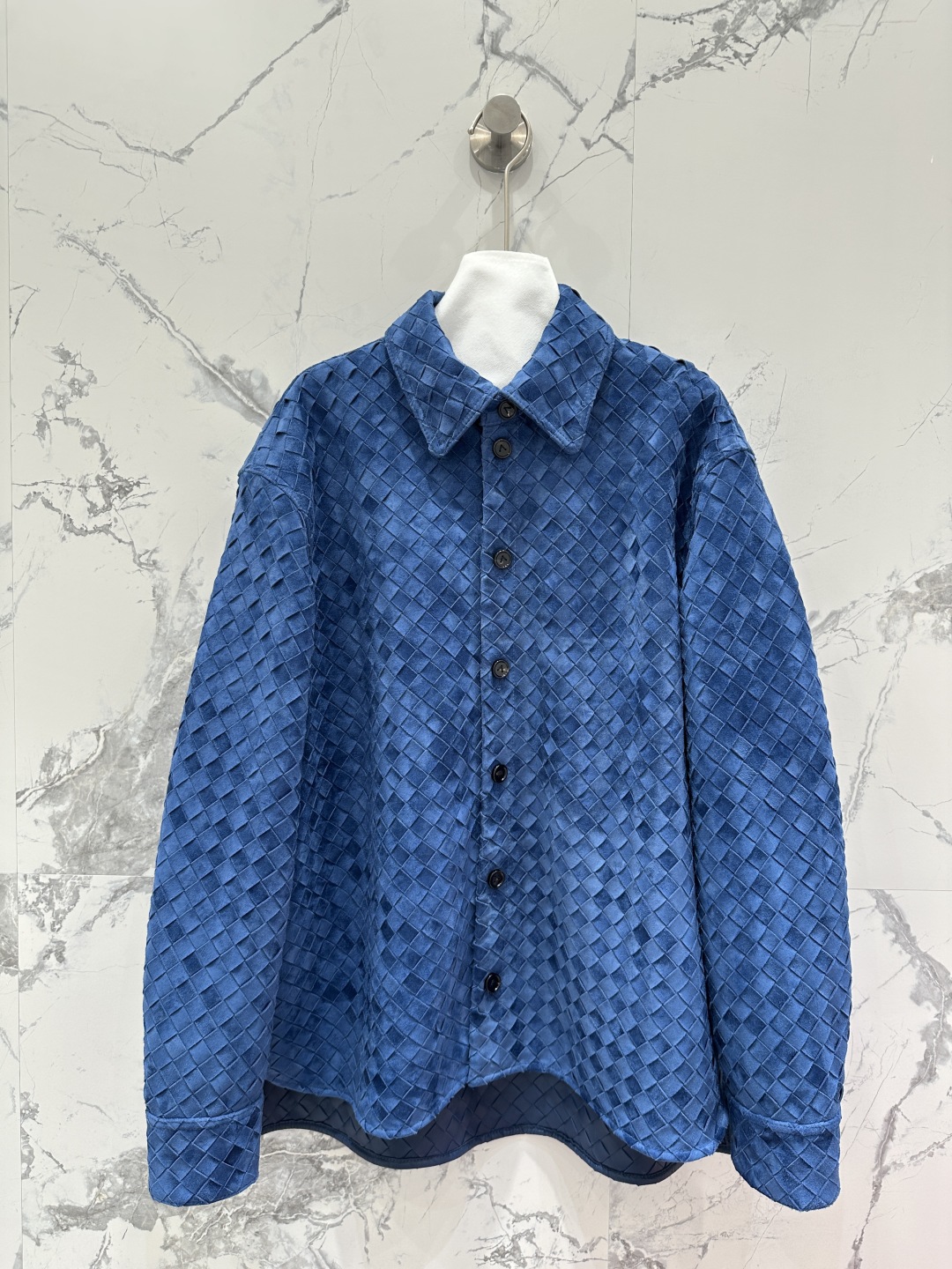 Luxury Goat Deer Velvet Shirt with Classic Collar – High-End Fashion Import - 图片 1