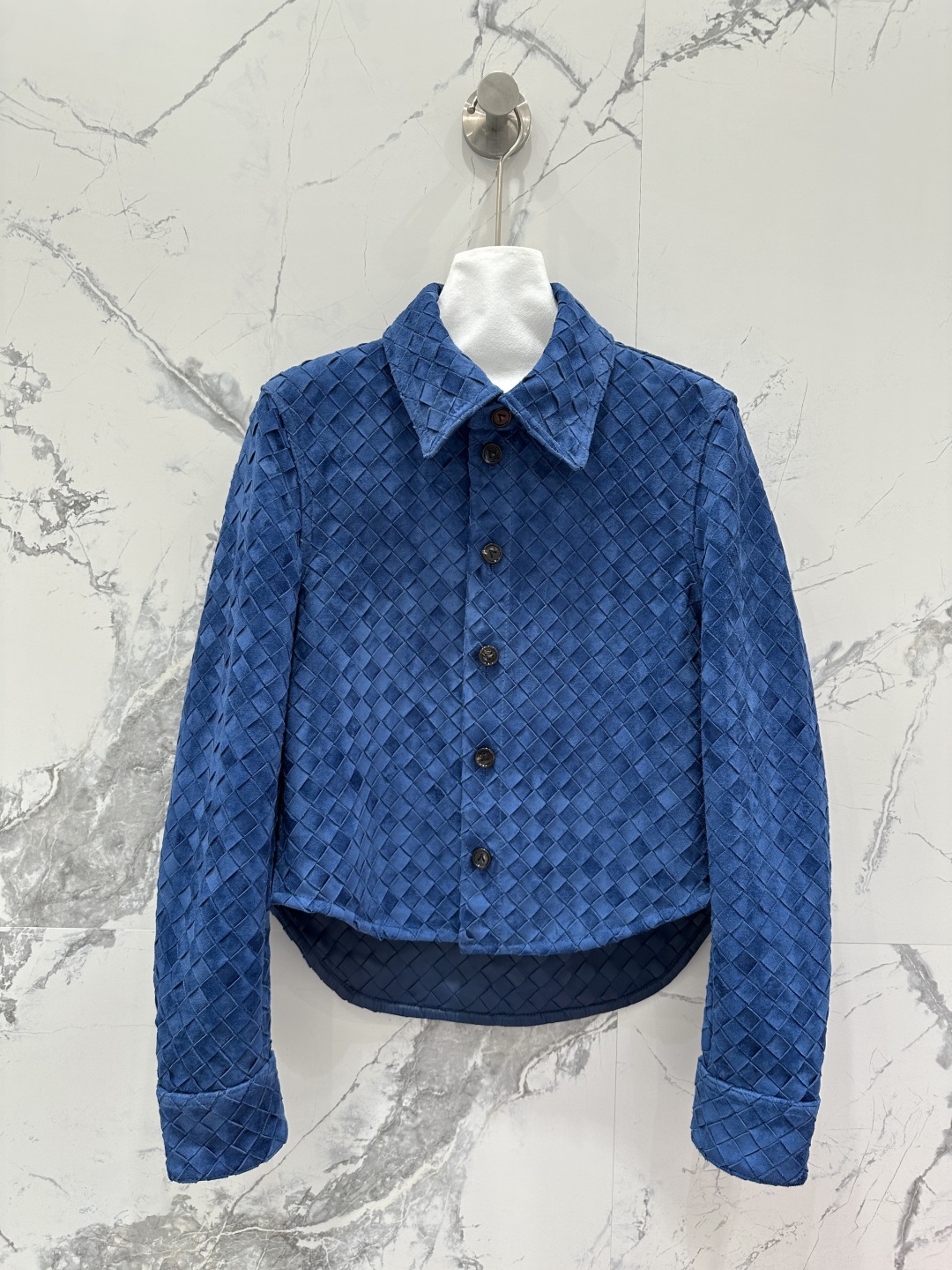 High-End Goat Deer Velvet Shirt with Classic Collar – Exclusive Import - 图片 1