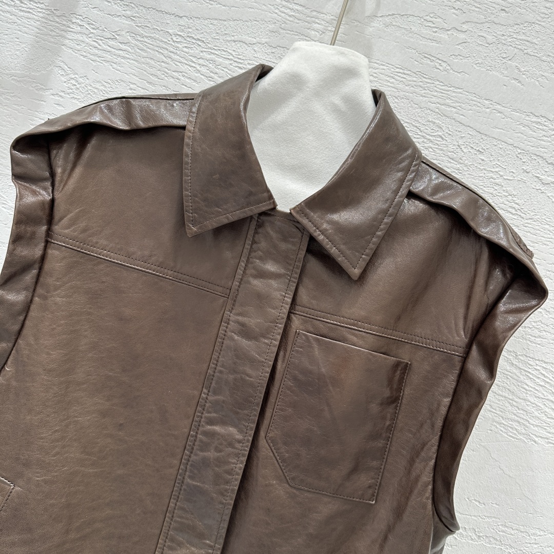 P2254: Custom Female Dust-Proof Bag with Imported Sheep Skin and Brass Details - 图片 2